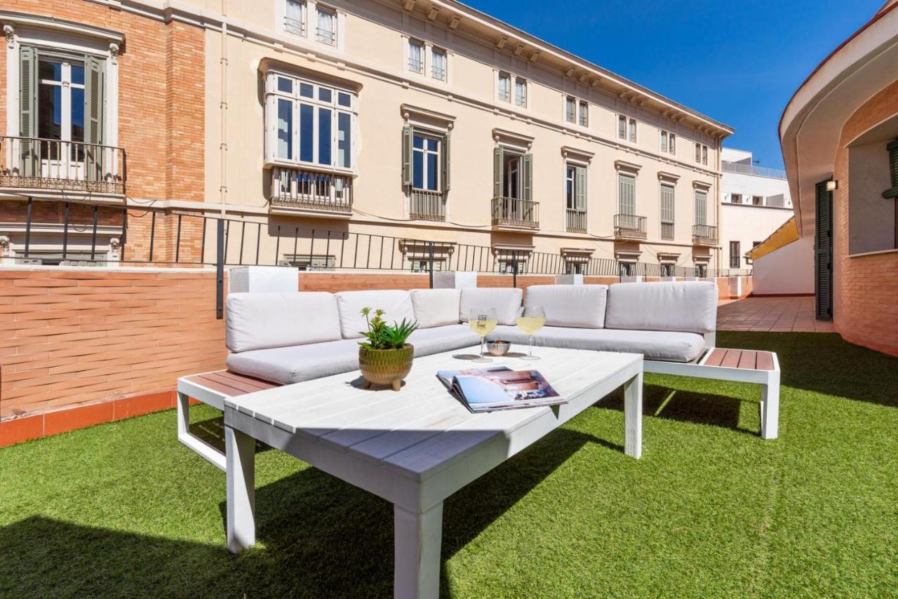 Gran Terraza Con Vistas A Calle Larios Málaga Exterior foto